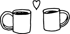 コーヒーカップのイラスト
